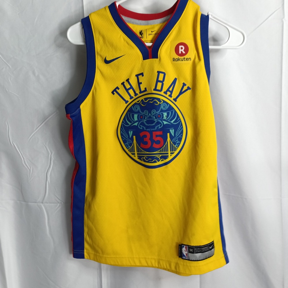 Nike Golden State Warriors Kevin Durant The Bay Jersey Youth Medium Signed READ